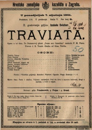 Traviata : Glazba od Gius. Verdia / sasavio F. M. Piave