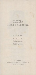 Izložba slika i grafika - Dulčić, Peić, Sokolić, Švertasek