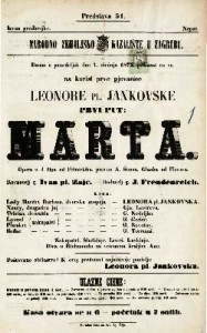 Marta : opera u 4 čina / glasba od Flotova