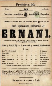 Ernani : romantična opera u 4 čina / glasba od Josipa Verdi-a