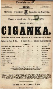 Ciganka : romantična opera u 3 čina / glasba od M. W. Balfe-a