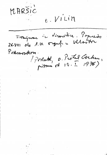Maršić o. Vilim