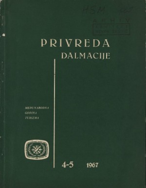 HSM – Hotelski sistem „Marjan“ : Skica modela jednog turističko-hotelsko-ugostiteljskog sistema za područje Split – Trogr – Marina – Drvenik – Šolta – Vis – Biševo- Palagruža : Privreda Dalmacije