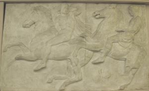 Konjanik, Partenon - zapadni friz