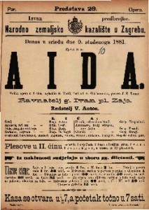 Aida : velika opera u 4 čina / uglasbio G. Verdi