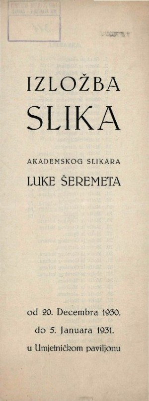 Izložba slika akademskog slikara Luke Šeremeta