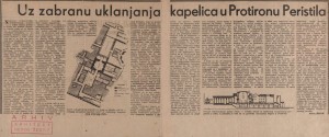 Uz zabranu uklanjanja kapelica u Protironu Peristila : Slobodna Dalmacija