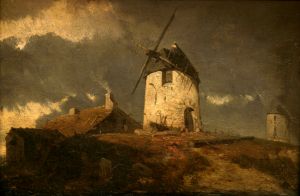 Krajolik s vjetrenjačama