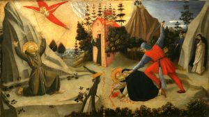Stigmatizacija svetog Franje Asiškoga i smrt svetog Petra Mučenika, oko 1435.