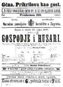 Gospodje i husari : Šaljiva opera u 3 čina / Glasba od Ivana pl. Zajca