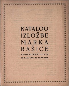 Katalog izložbe Marka Rašice