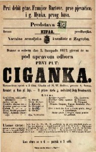 Ciganka : romantična opera u 3 čina / glasba od M. W. Balfe-a