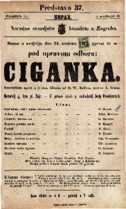 Ciganka : romantična opera u 3 čina / glasba od M. W. Balfe-a