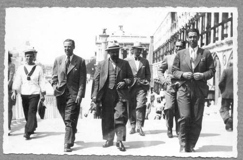 Ivo Šrepel, Ivan Meštrović i Vladimir Kirin, Venecija, 1942.