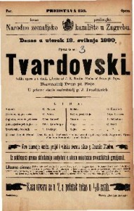 Tvardovski : Velika opera u 5 činah / Glasba od Ivana pl. Zajca