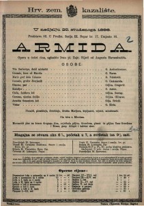 Armida : Opera u četiri čina / uglazbio Ivan pl. Zajc