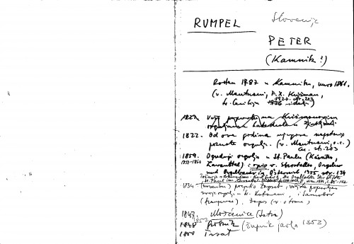 Rumpel Peter : Slovenija (Kamnik?)