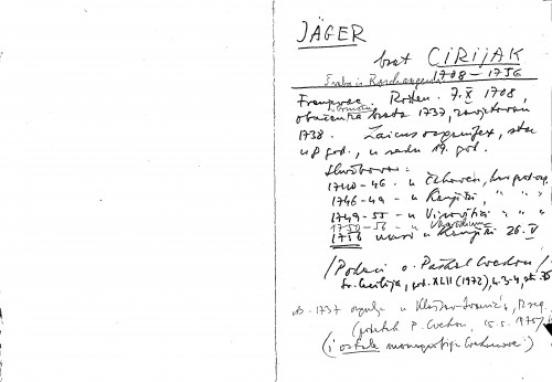 Jaeger brat Cirijak