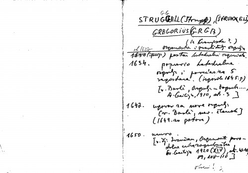 Struggell (Štrugel), (Strukkell) Gregorius (Grga) : organista i graditelj orgulja