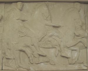 Tri muške figure, Partenon- južni friz