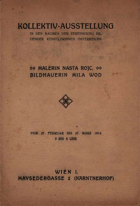 Malerin Nasta Rojc, Bildhauerin Mila Wod