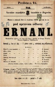 Ernani : romantična opera u 4 čina / glasba od Josipa Verdi-a