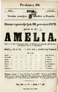 Amelia : opera u 4 čina / od Ivana pl. Zajc