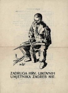 Zadruga hrv. likovnih umjetnika Zagreb 1937.