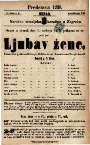 Ljubav žene : Romantični igrokaz u 3 čina / po Mühlbachovoj, dramatisovao Franjo Arnold