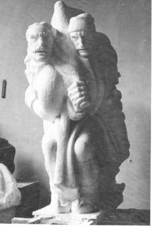 Model grupe boraca za Spomenik palim Šumadincima u Kragujevcu