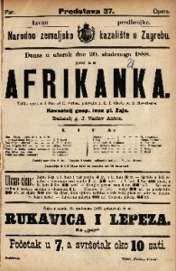 Afrikanka : Velika opera u 5 čina / Glasba od G. Meyerbeer-a