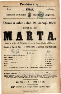 Marta : opera u 4 čina / glasba od Flotova