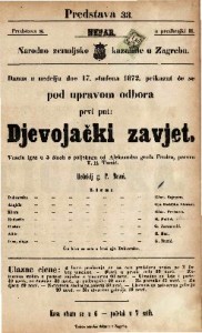 Djevojački zavjet : vesela igra u 5 činah / od Aleksandra grofa Fredra