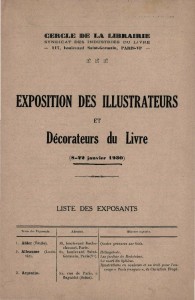 Exposition des Illustrateurs et Decorateurs du Livre