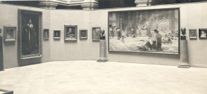 Detalj postava - Retrospektivna izložba hrvatske umjetnosti o pedesetoj godišnjici Strossmayerove galerije : III. Dekorativni akademizam 1880-1900