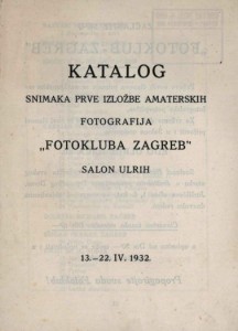 Katalog snimaka prve izložbe amaterskih fotografija Fotokluba Zagreb