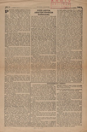 Pred novim arhitektonskim zadaćama : Slobodna Dalmacija