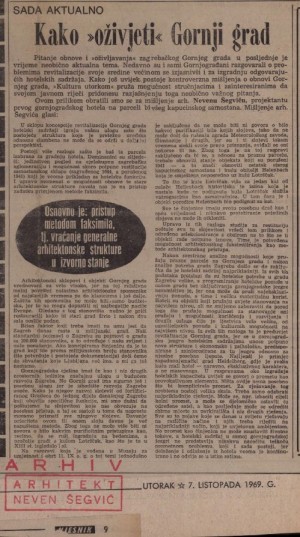 Kako „oživjeti“ Gornji grad : Vjesnik