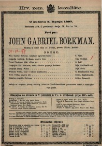 John Gabriel Borkman : gluma u četiri čina / od Ibsena