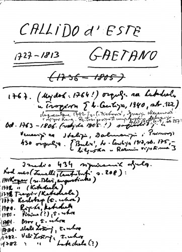 Callido d'Este Gaetano : 1727-1813