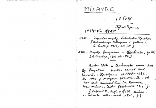 Milavec Ivan : Ljubljana