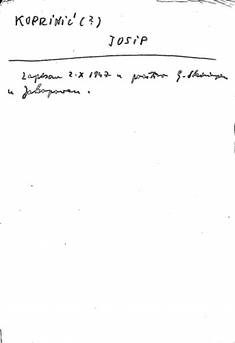 Koprinić (?) Josip
