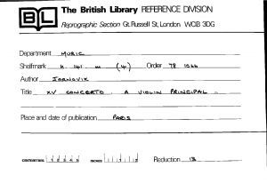 Concerto a violon pricipal deux violon, alto et basse, deux hautbois, deux cors : No 15 : composés par M. Jarnovik