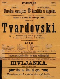 Tvardovski : Velika opera u 5 činah / Glasba od Ivana pl. Zajca