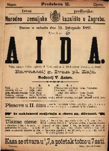 Aida : velika opera u 4 čina / uglasbio G. Verdi