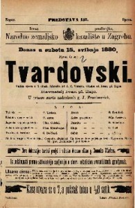 Tvardovski : Velika opera u 5 činah / Glasba od Ivana pl. Zajca