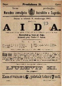 Aida : Velika opera u 4 činu / uglasbio G. Verdi