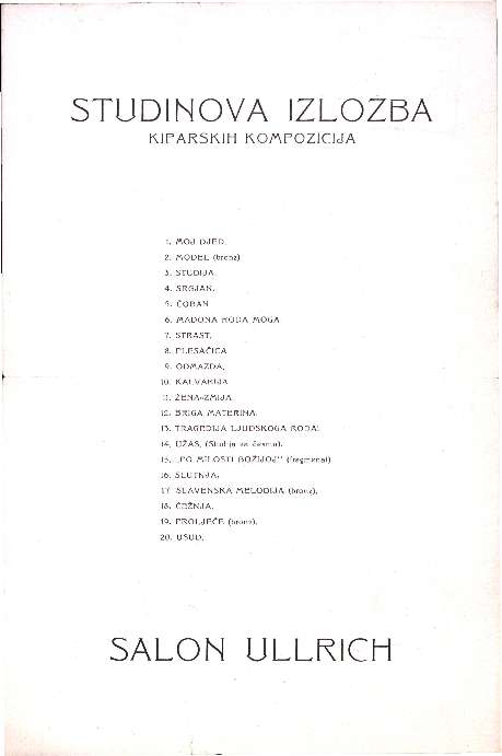 Studinova izložba kiparskih kompozicija