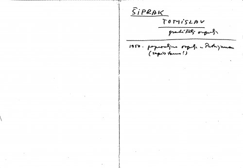 Šiprak Tomislav : graditelj orgulja