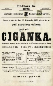 Ciganka : romantična opera u 3 čina / glasba od M. W. Balfe-a